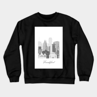 Frankfurt, Germany, map skyline - 05 style Crewneck Sweatshirt